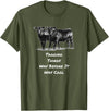 Cow Angus Tagging Things Way Before It Was Cool Black Angus T-Shirt - Olive Green