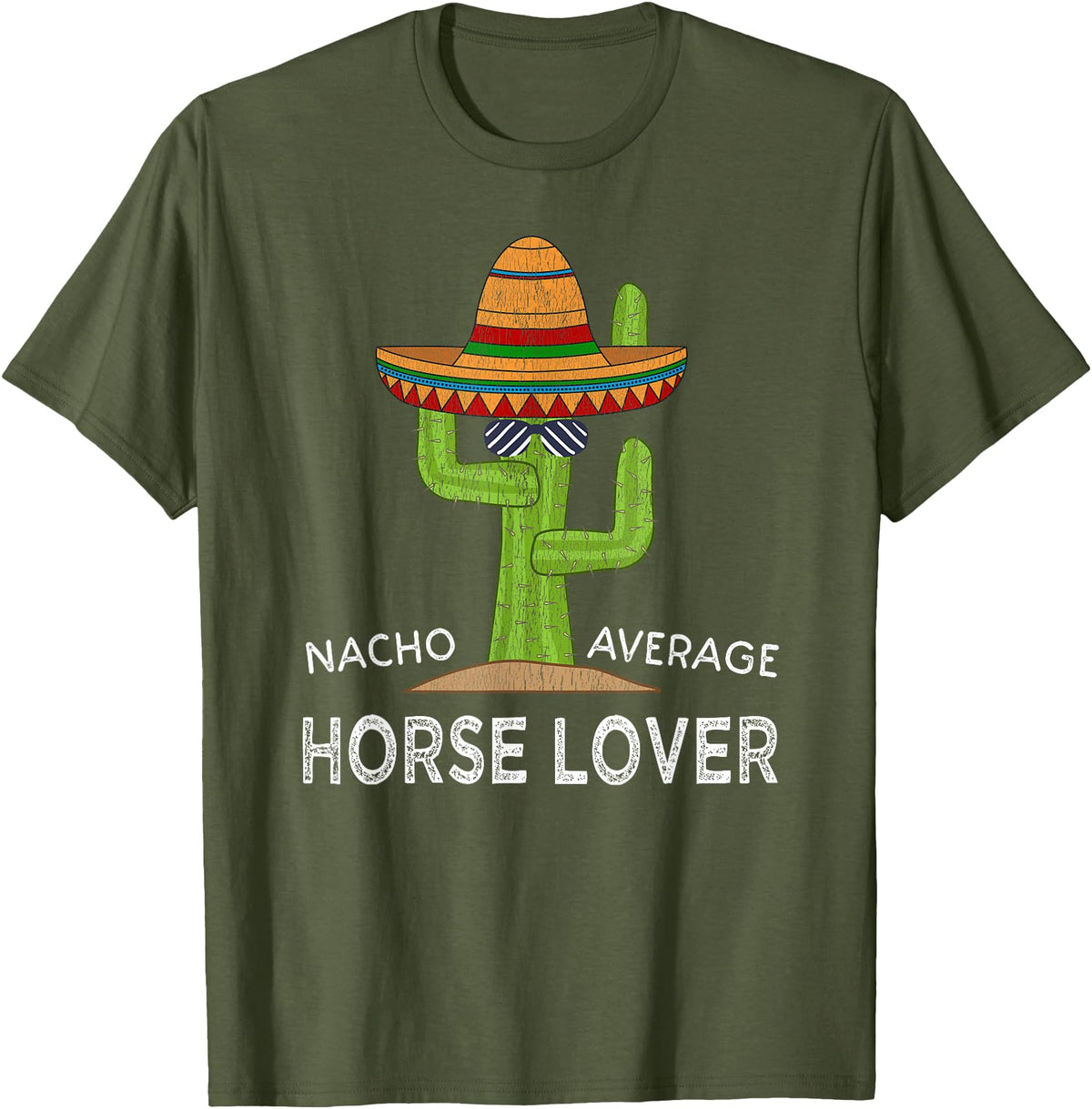 Cartba Horse Co. Funny Horse Lover Ranch Equestrian T-Shirt - Olive Green