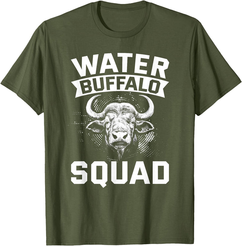 Water Buffalo Carabao Breeder Carabao Water Buffalo Ox National Park T-Shirt - Olive Green