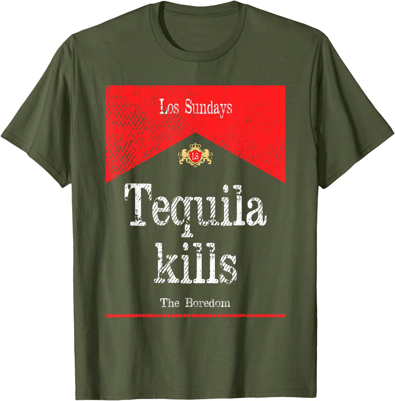 Kills The Boredom T-Shirt - Olive Green