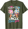 Bear Balloons Boy Or Girl Baby Gender Reveal Tee Bears Pink Or Blue Uncle Loves You Gender Reveal T-Shirt - Olive Green