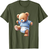 Baby Boy Teddy Bear Baby Shower Gender Reveal T-Shirt - Olive Green