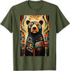 Spirit Bear Native American Art Design Ideas Indian Art Design Spirit Bear T-Shirt - Olive Green