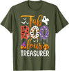Fab Boo Lous Halloween Costume Fab Boo Lous Treasurer Boo Ghost Pumpkin Halloween T-Shirt - Olive Green