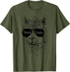 Mama Llama Funny Animal Apparel Llama Lover Mama Llama T-Shirt - Olive Green