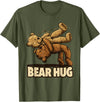 Bear Hug Wrestling Bear Hug - Wrestling bears T-Shirt - Olive Green