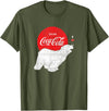 Coca-Cola Polar Bear Bottle Balance T-Shirt - Olive Green