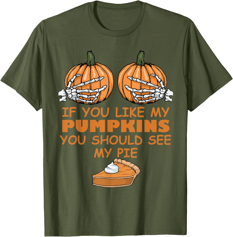 Lustige Halloween Kleidung Pumpkins Funny Halloween T-Shirt - Olive Green