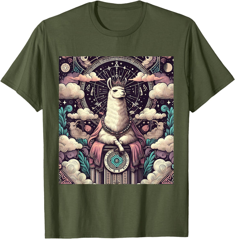 Check out my Llama Shirts Llama tarot card T-Shirt - Olive Green
