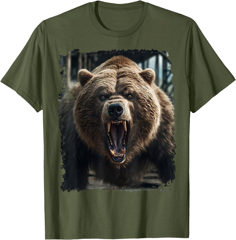 Noah&Friends Vintage Bear T-Shirt - Olive Green