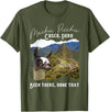 Machu Picchu Souvenir Llama Machu Picchu T-Shirt - Olive Green