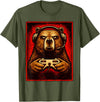 Funny Gaming Bear Gamer Graphic Gamer Bear Graphic Funny Gaming Animal Grizzly Bear Costume T-Shirt - Olive Green