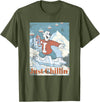 ICEE Bear Ice Boarding Just Chillin' T-Shirt - Olive Green