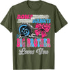 Gender Reveal Family Matching Burnouts or Bows Big Brother Loves You Gender Reveal Party T-Shirt - Olive Green
