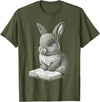 Bunny Lover Easter Rabbit Women Men Kids T-Shirt in Olive Green