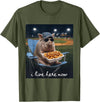 Funny Men Women Pig Baseball Outfit Funny Pig Baseball I Live Here Now T-Shirt - Olive Green