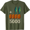 Happy Dawg - Merch 2 Fishes 5 Breads Jesus Feeds The 5000 Christian Bible T-Shirt - Olive Green
