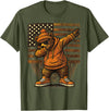 Vintage Dabbing Bear Retro Humor Gift Co Vintage Dabbing Bear Funny Retro Graphic T-Shirt - Olive Green