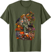 Halloween Gardening Lover Apparel & Gifts Outlet Freshly Planted Skeleton Gardener Halloween T-Shirt - Olive Green