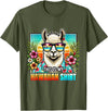 This Is My Hawaiian Shirt Party Luau Oahu Hawaii This Is My Hawaiian Shirt Funny Llama Oahu Hawaii Party T-Shirt - Olive Green