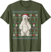 Ugly Christmas Sweater Style Polar Bear PJs Ugly Polar Bear Lovers Xmas Sweater Santa Christmas T-Shirt - Olive Green