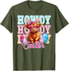 Highland Cow Easter Cute Western Farm Apparel Howdy Easter Cute Highland Cow Bunny Ears Western Easter T-Shirt - Olive Green