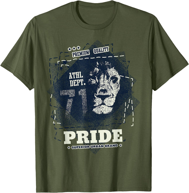 Tee Catcher Lion Pride T-Shirt - Olive Green