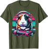 Guinea pig Rodent Game Lover Clothing Co. Guinea Pig Video Game Rodent Lover Animal Guinea Pigs Gamers T-Shirt - Olive Green