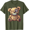 TeezooDesigns Stitched Up Teddy Bear T-Shirt - Olive Green