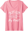 Cool Pig Roast Humor Quote Merch Women's Pig Roast Apparel - Top Funny Roasts Lover Design V-Neck T-Shirt - Pink