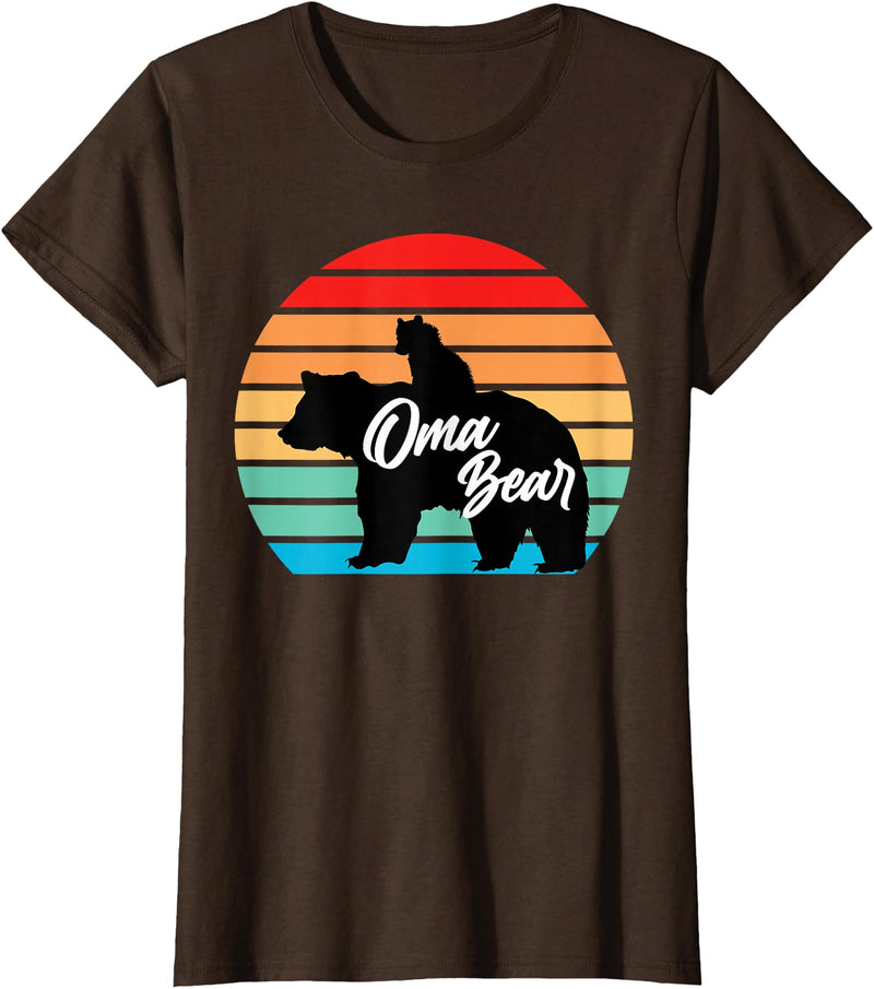mother's day Gifts oma bear grandma bear T-Shirt - Brown