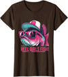 Reel Girl Fish Fishing Fisherwomen Gifts Shirt Reel Girl Fish Fishing Fisher Bass Fish T-Shirt - Brown