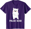 Cute Animal Shirts For Kids Co Polar Bear Shirt Boys Girls Cute Polar Bear Gift T-Shirt - Purple