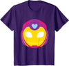 Marvel Iron Man and His Awesome Friends Ironheart Big Face T-Shirt - Purple