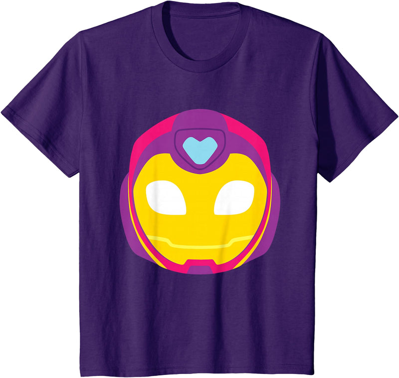 Marvel Iron Man and His Awesome Friends Ironheart Big Face T-Shirt - Purple