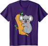 Charm's Children Clothing Cute Koala Bear T Shirt for Children | Kids Koala Bear Shirt T-Shirt - Purple