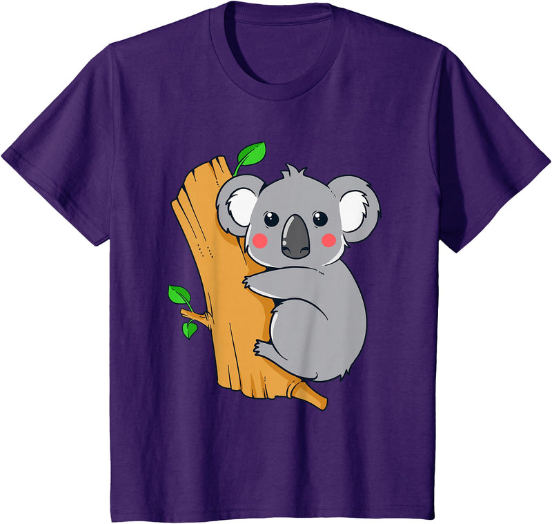 Charm's Children Clothing Cute Koala Bear T Shirt for Children | Kids Koala Bear Shirt T-Shirt - Purple