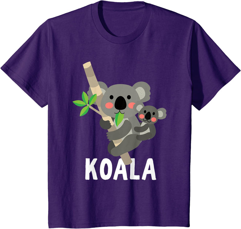 Cute Animal Shirts For Kids Co Koala Shirt For Boys Or Girls | Cute Koala Bear Gift T-Shirt - Purple
