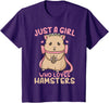 Kids Hamster Just A Girl Who Loves Hamsters T-Shirt - Purple