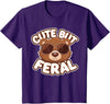 Kids Brown Bears Shirts Cute Brown Bear Kids T-Shirt - Purple