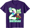 Kids Children's Second Birthday Official Llama Llama Tee Shirt T-Shirt - Purple