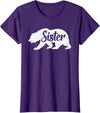 Matching Family Bear Gifts Sister Bear To Go With Mama and Papa Bear T-Shirt - Purple