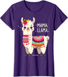 Magical and Funny Llama lover Gifts Mama Llama Mother's Day Birthday Party Mom Alpaca Llama T-Shirt - Purple