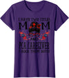 TeeaxArt Red Buffalo Mothers Day Gifts I Have Two Titles Mom And PCA Caregiver Buffalo Mothers Day T-Shirt - Purple