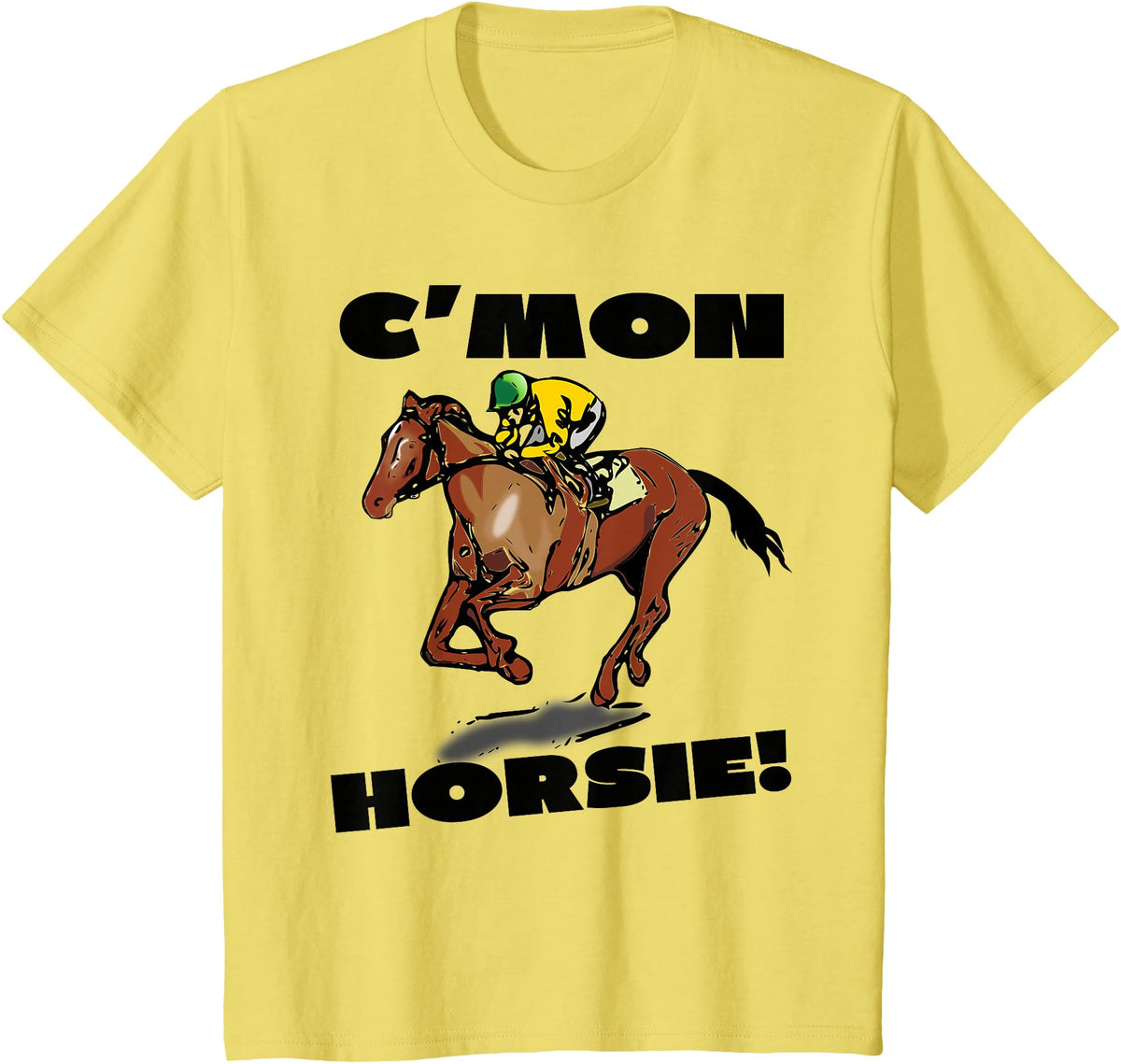 Horse Racing Shirts 101 Horse Racing Races Track T-shirt Boys Girls Youth Child T-Shirt - Lemon Yellow