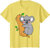 Charm's Children Clothing Cute Koala Bear T Shirt for Children | Kids Koala Bear Shirt T-Shirt - Lemon Yellow