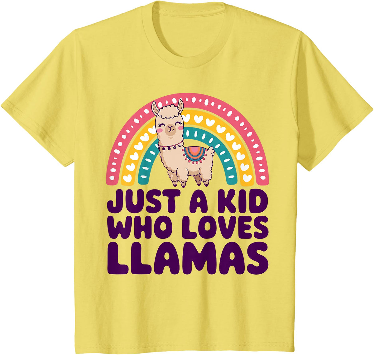 Kids Llama Shirts Childrens Llama Kids T-Shirt - Lemon Yellow