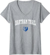 Official High School Fan Gear Womens Bartram Trail High School Bears V-Neck T-Shirt - Heather Grey