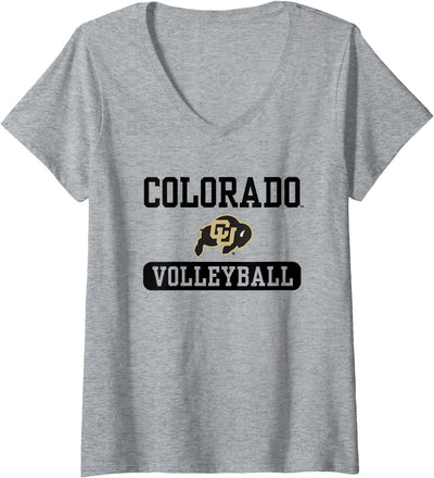 Elite Authentics Womens Colorado Buffaloes Volleyball V-Neck T-Shirt