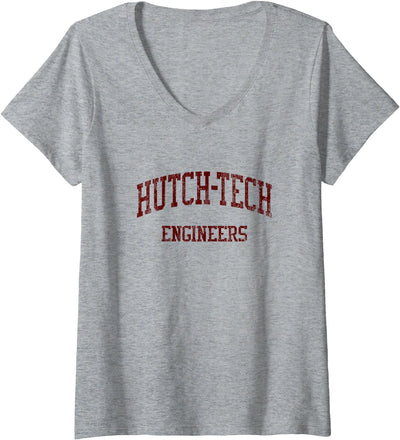 Womens Hutch Tech High School Hs Buffalo Ny Vintage V-Neck T-Shirt